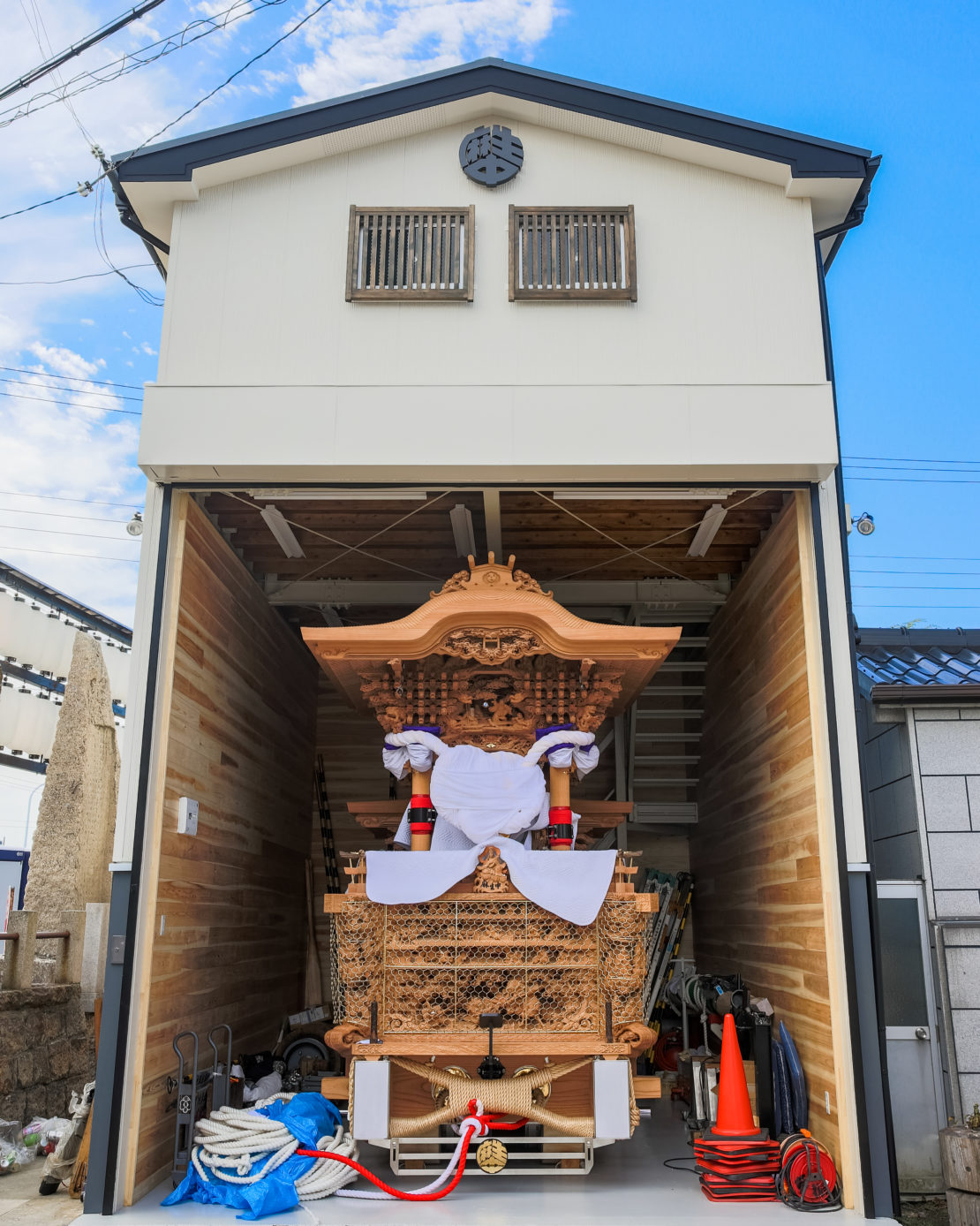 貝塚市麻生中町 地車庫